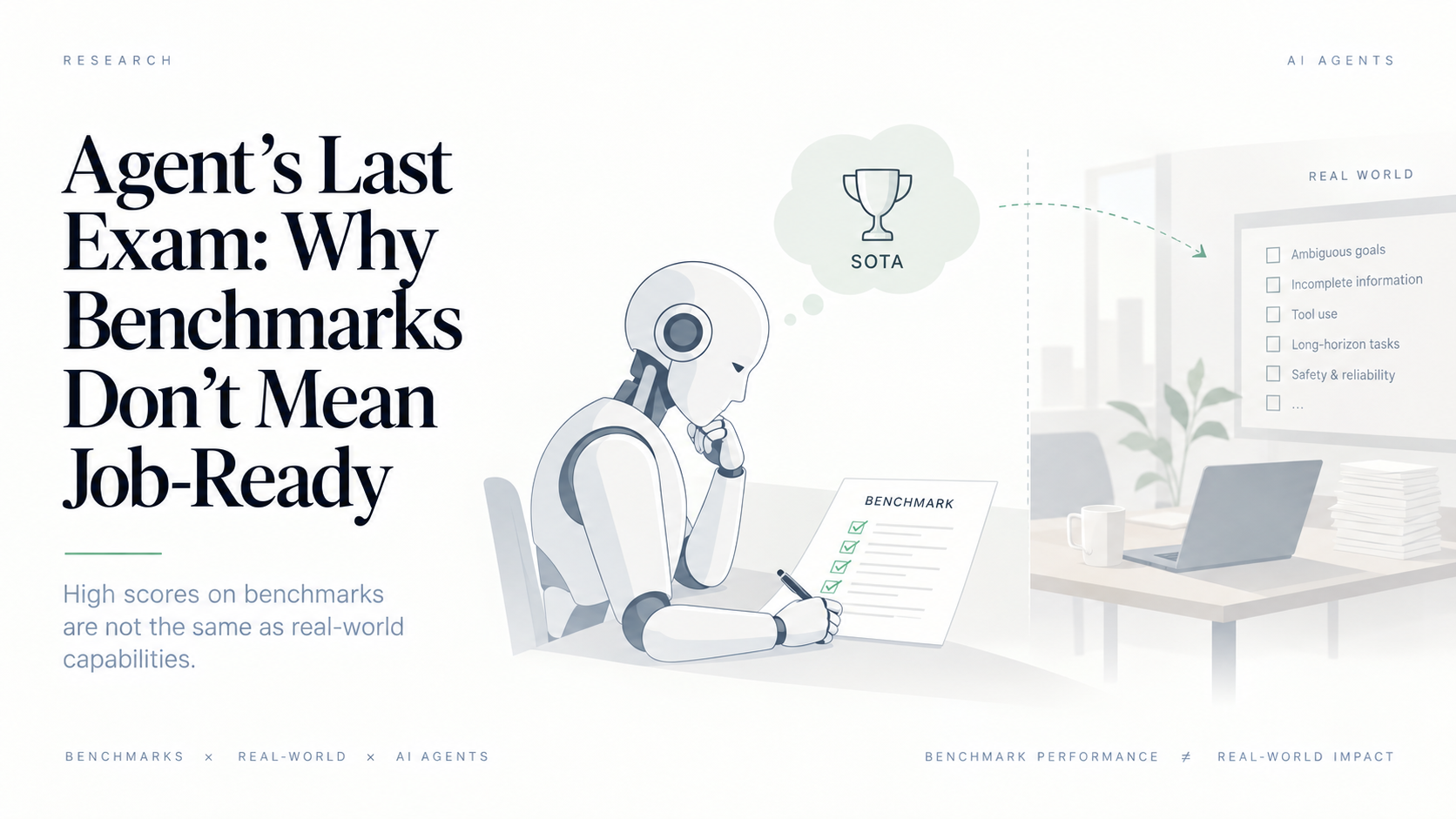 Agent’s Last Exam: Why Benchmarks Don’t Mean Job-Ready